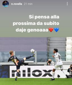 Juve Genoa: il messaggio di Rovella dopo il match - FOTO 37 Rovella e1618164133731