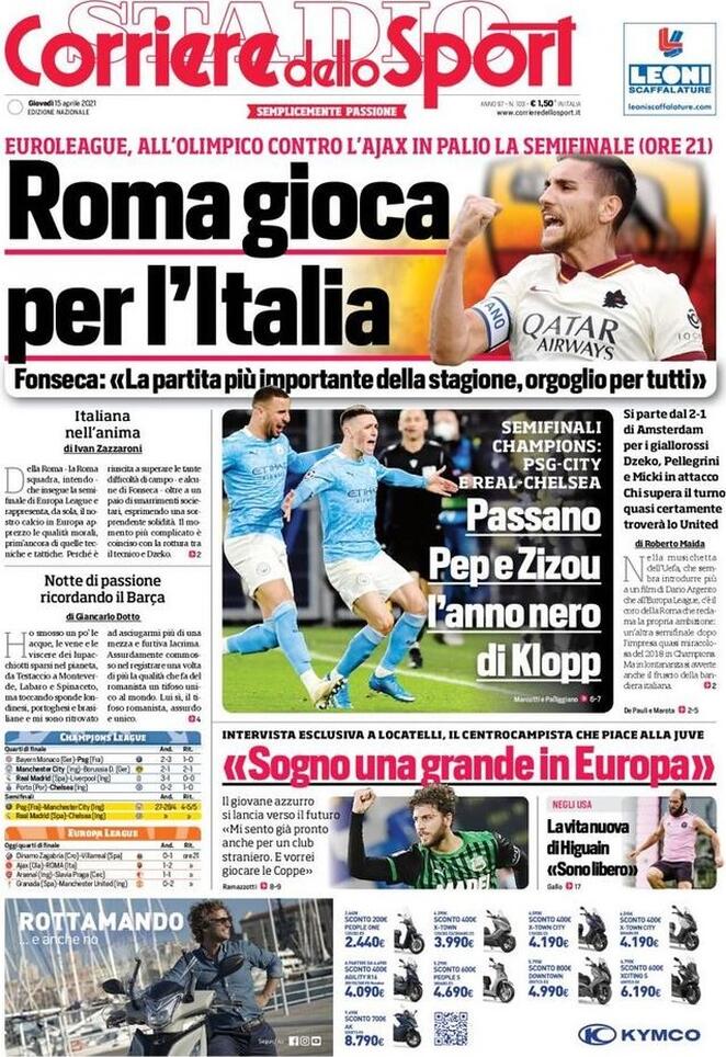 Rassegna stampa Juve: prime pagine quotidiani sportivi - 15 aprile 2021 45 cds 4