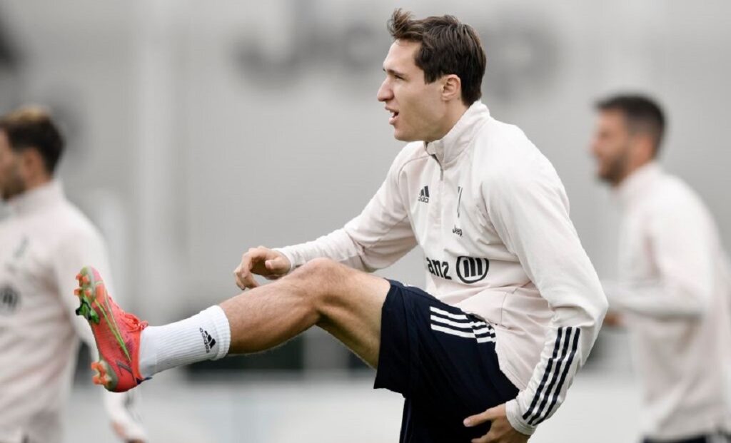 Chiesa allenamento juve