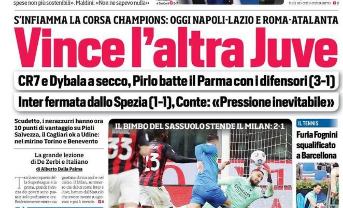 Rassegna stampa Juve: prime pagine quotidiani sportivi - 22 aprile 2021 42 pp 4