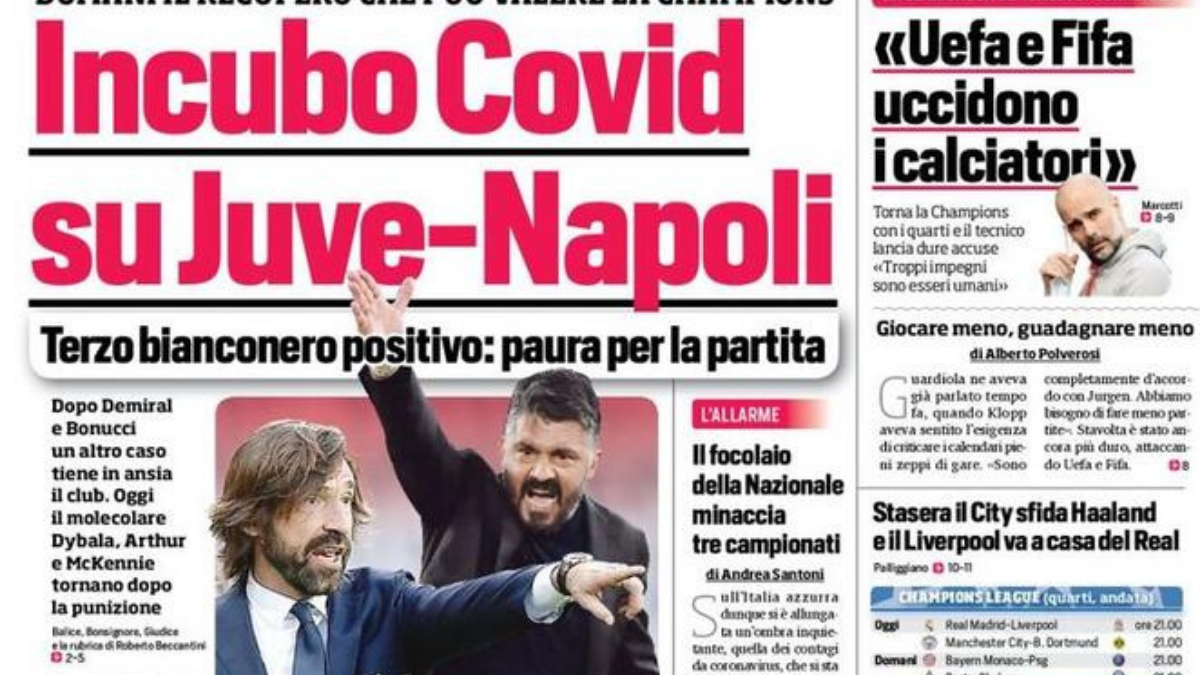 Rassegna stampa Juve: prime pagine quotidiani sportivi - 6 aprile 2021 42 pp