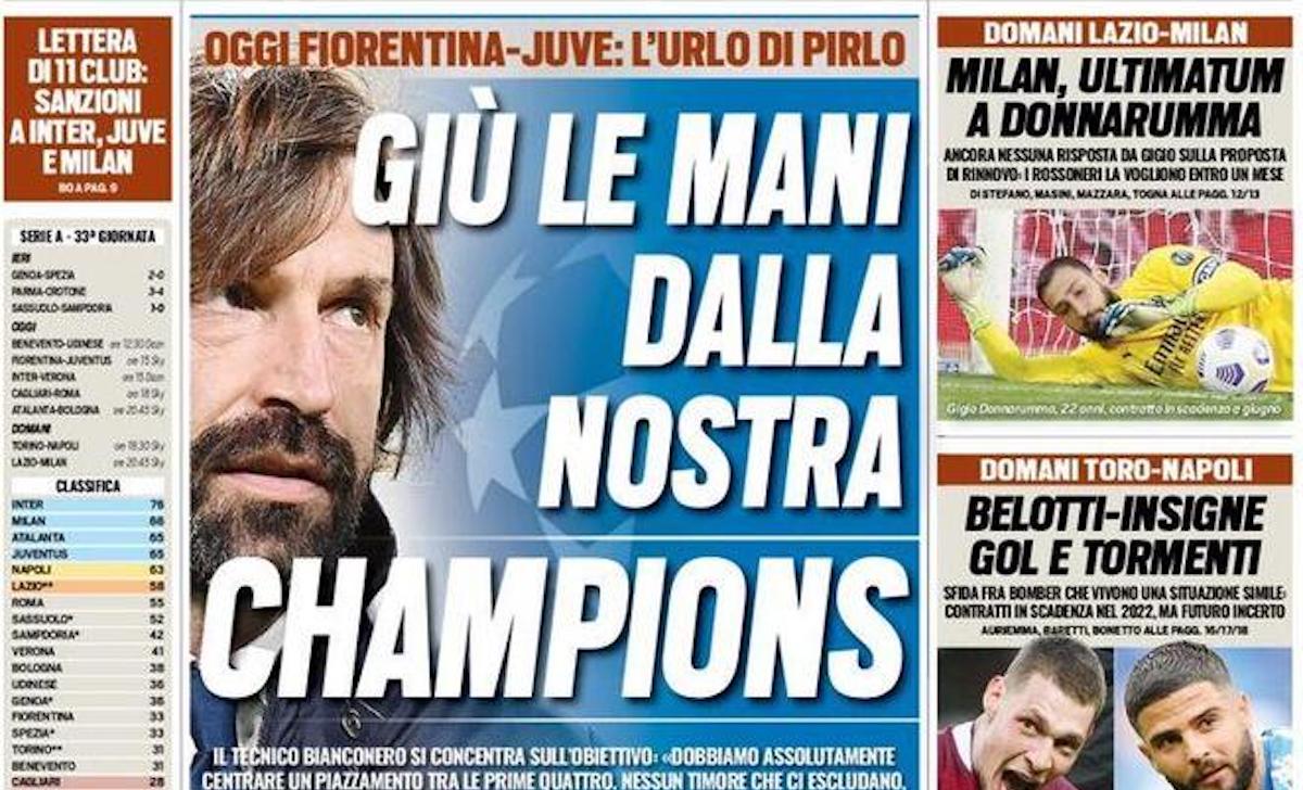 Rassegna stampa Juve: prime pagine quotidiani sportivi - 25 aprile 2021 42 tuttosport 3