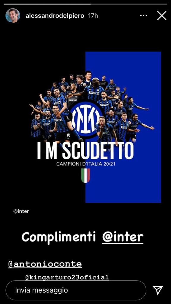 Del Piero scrive all'Inter: il messaggio del capitano per lo Scudetto - FOTO 37 24c004df 0c9d 4128 95da 537f9c6ce053 1
