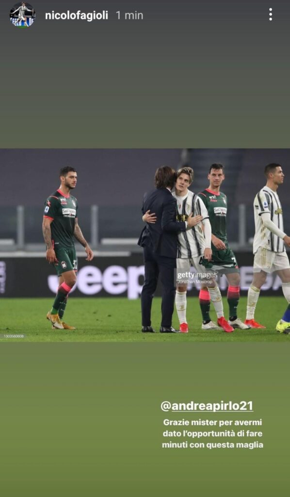 Fagioli saluta Pirlo: «Grazie per l'esordio con la Juve» - FOTO 37 48b6fb24 6ffe 45f7 aafa 0f6b57f593fd 1