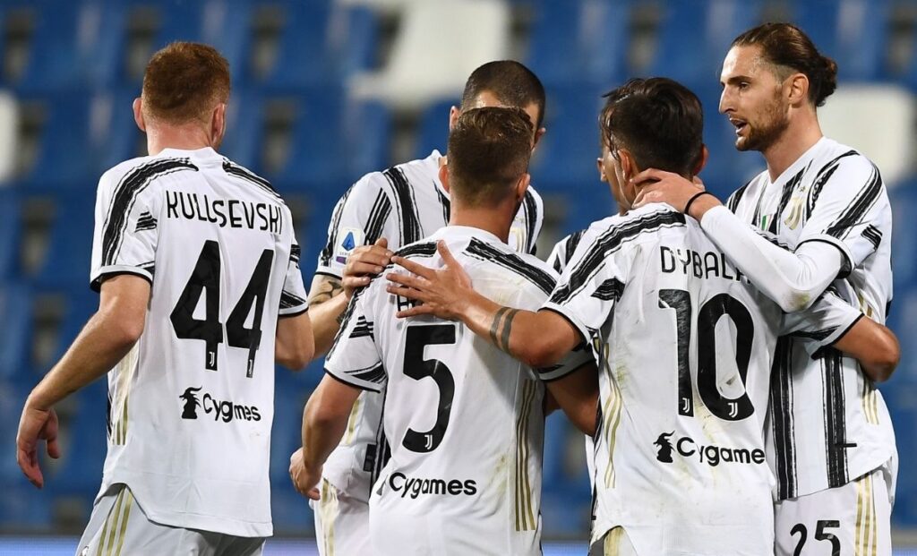 Sassuolo Juve Dybala Kulusevski Arthur