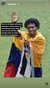 Cuadrado e la Nazionale colombiana contro la violenza: il messaggio 39 WhatsApp Image 2021 05 04 at 23.00.17