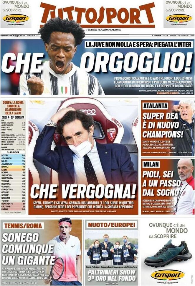 Rassegna stampa Juve: prime pagine quotidiani sportivi - 16 maggio 2021 43 WhatsApp Image 2021 05 16 at 07.40.54