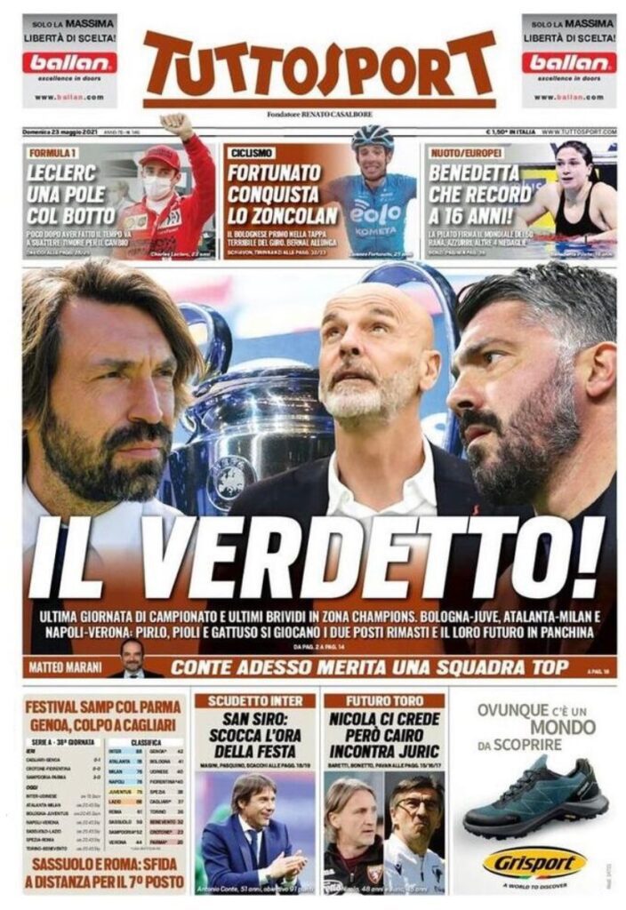 Rassegna stampa Juve: prime pagine quotidiani sportivi - 23 maggio 2021 43 WhatsApp Image 2021 05 23 at 07.33.02