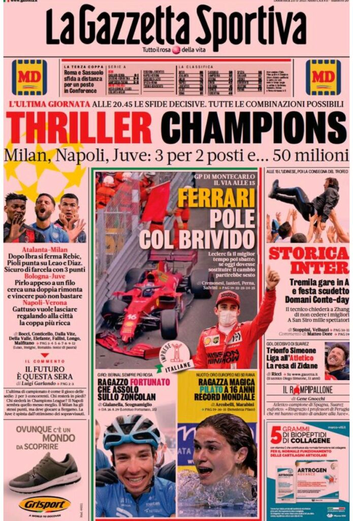 Rassegna stampa Juve: prime pagine quotidiani sportivi - 23 maggio 2021 45 WhatsApp Image 2021 05 23 at 07.33.04