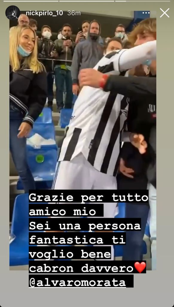 Pirlo lascia la Juve, il figlio saluta Morata: «Persona fantastica» - FOTO 39 WhatsApp Image 2021 05 27 at 23.25.07