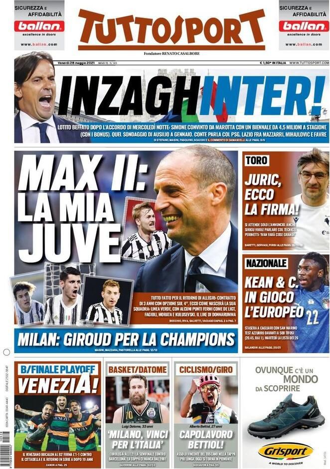 Rassegna stampa Juve: prime pagine quotidiani sportivi - 28 maggio 2021 43 WhatsApp Image 2021 05 28 at 07.36.42