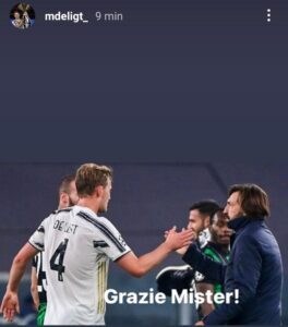 Pirlo esonerato dalla Juve, De Ligt lo ringrazia: il messaggio del difensore 39 WhatsApp Image 2021 05 28 at 14.30.49 e1622205875289