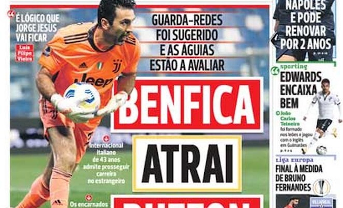 Buffon, nuova idea per il futuro: c'è la chiamata del Benfica 38 buffon abola