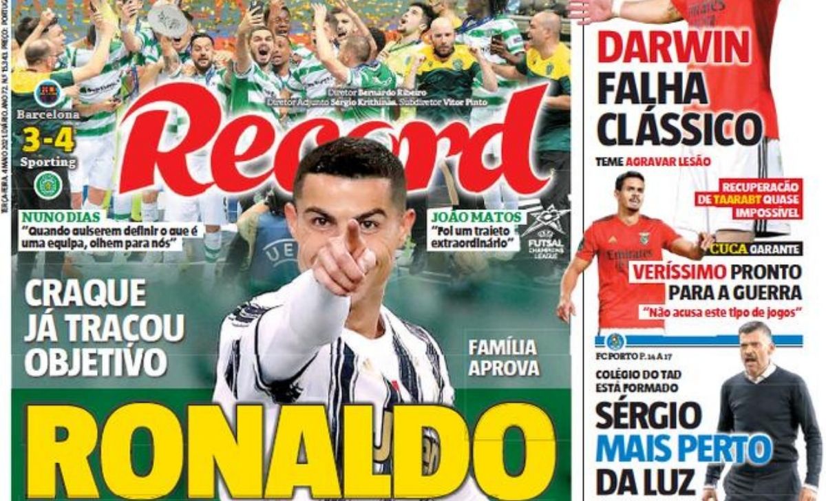 «Cristiano Ronaldo vuole chiudere allo Sporting Lisbona»: Record lancia la bomba 38 cristiano ronaldo record