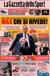 Rassegna stampa Juve: prime pagine quotidiani sportivi - 25 maggio 2021 44 gazzetta 2