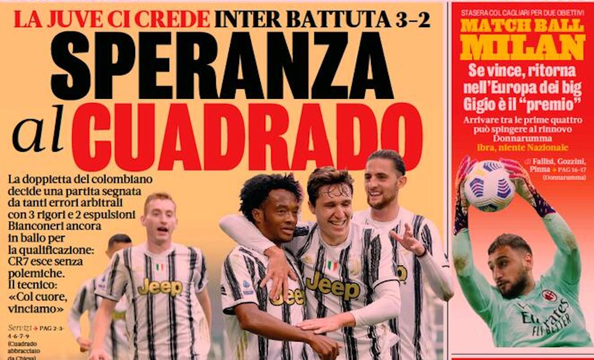 Rassegna stampa Juve: prime pagine quotidiani sportivi - 16 maggio 2021 42 gazzetta dello sport 2