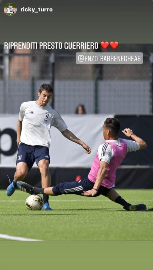 Infortunio Barrenechea, tanto affetto dai compagni: pioggia di messaggi - GALLERY 51 turicchia