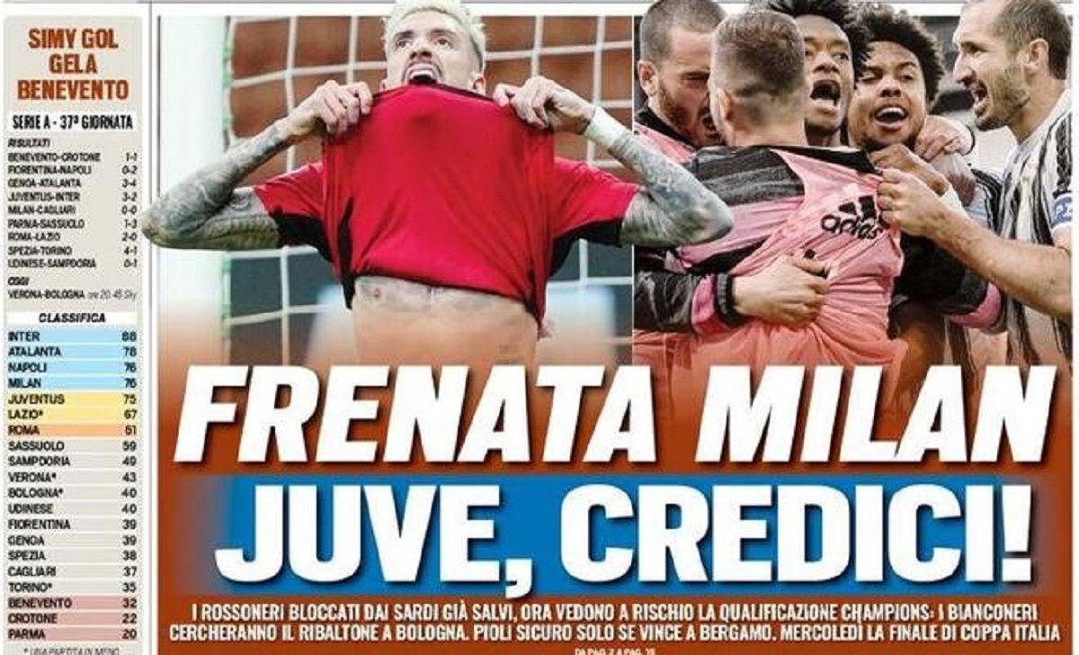 Rassegna stampa Juve: prime pagine quotidiani sportivi - 17 maggio 2021 42 tuttosport 4