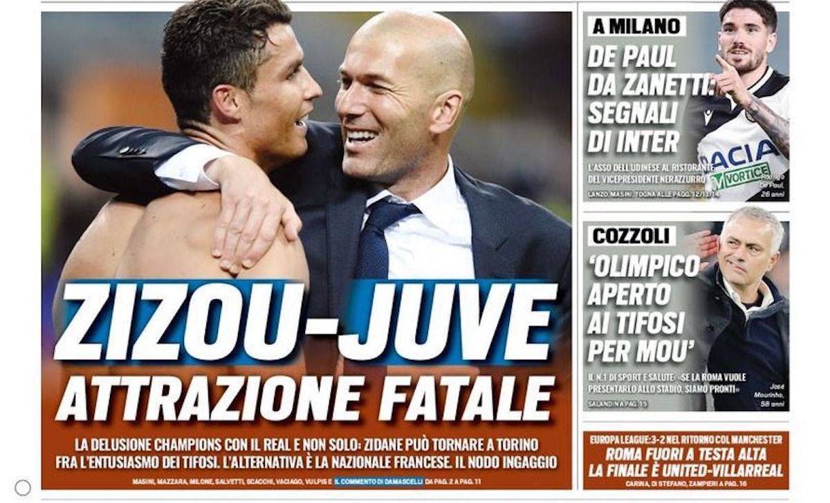 Rassegna stampa Juve: prime pagine quotidiani sportivi - 7 maggio 2021 42 tuttosport