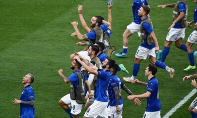 Esultanza Italia Galles