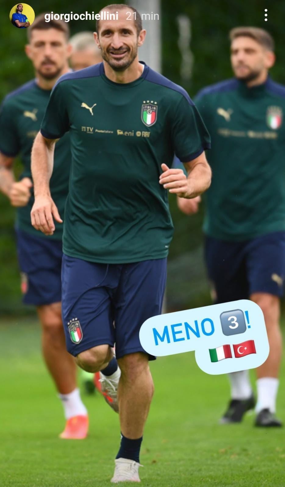 Chiellini sfida la Turchia: il capitano fa il conto alla rovescia - FOTO 39 WhatsApp Image 2021 06 08 at 22.14.51