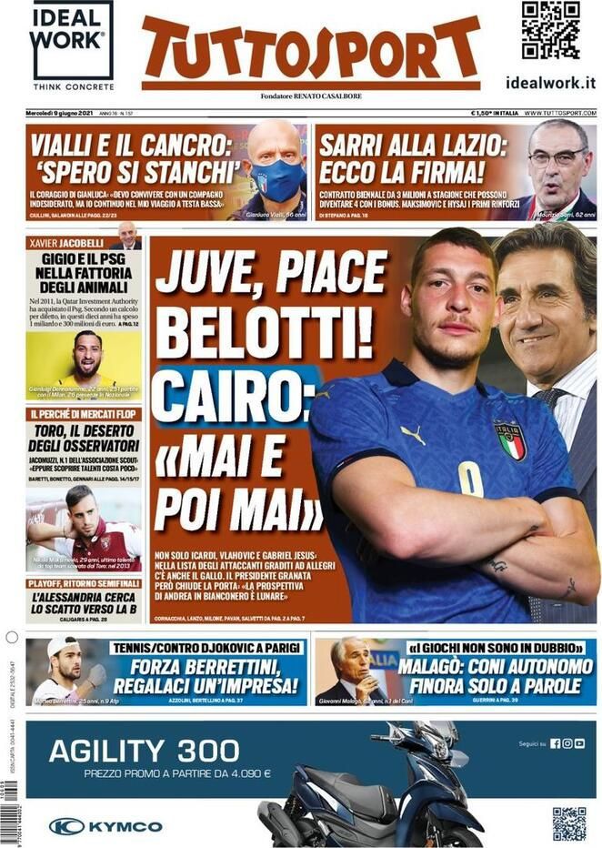 Rassegna stampa Juve: prime pagine quotidiani sportivi - 9 giugno 2021 43 WhatsApp Image 2021 06 09 at 07.38.19