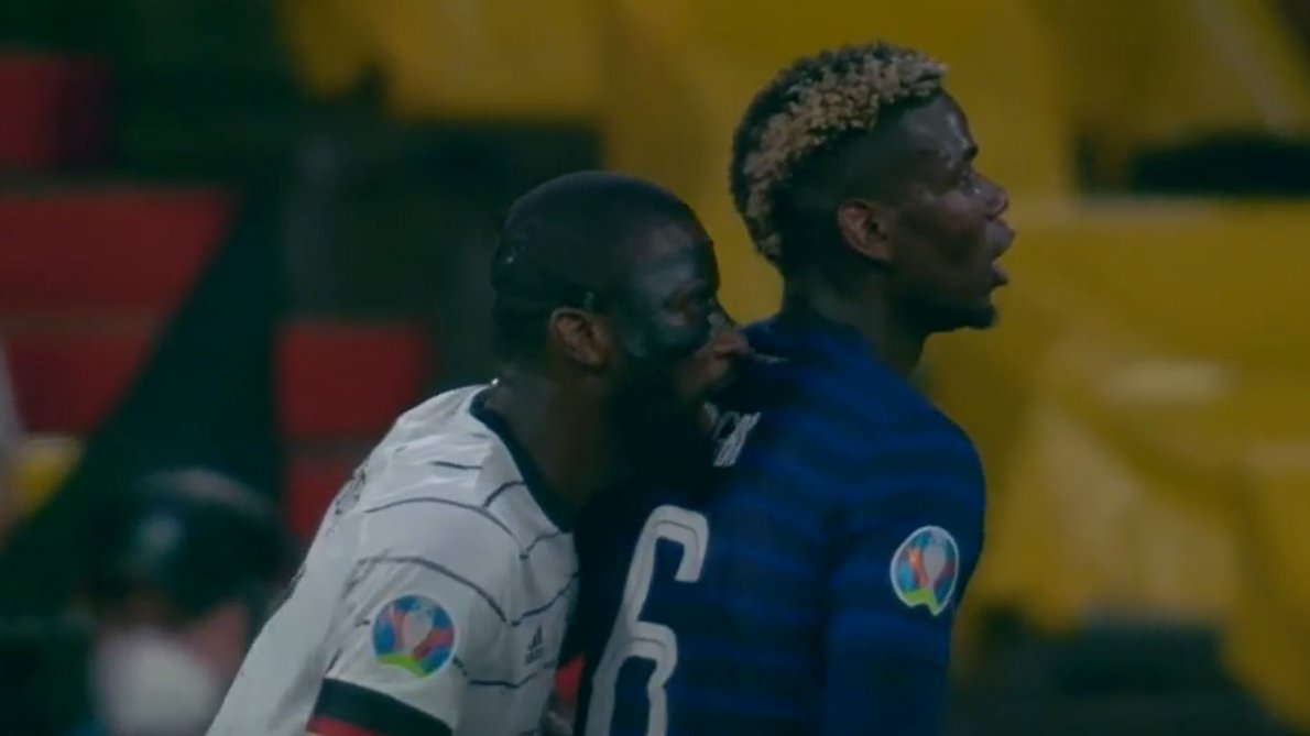 Rudiger Pogba: il tedesco accenna il morso come Suarez con Chiellini - VIDEO 36 WhatsApp Image 2021 06 15 at 22.15.47