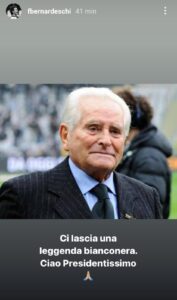 Morte Boniperti: l'omaggio di Bernardeschi all'ex presidente della Juve 39 WhatsApp Image 2021 06 18 at 14.15.48