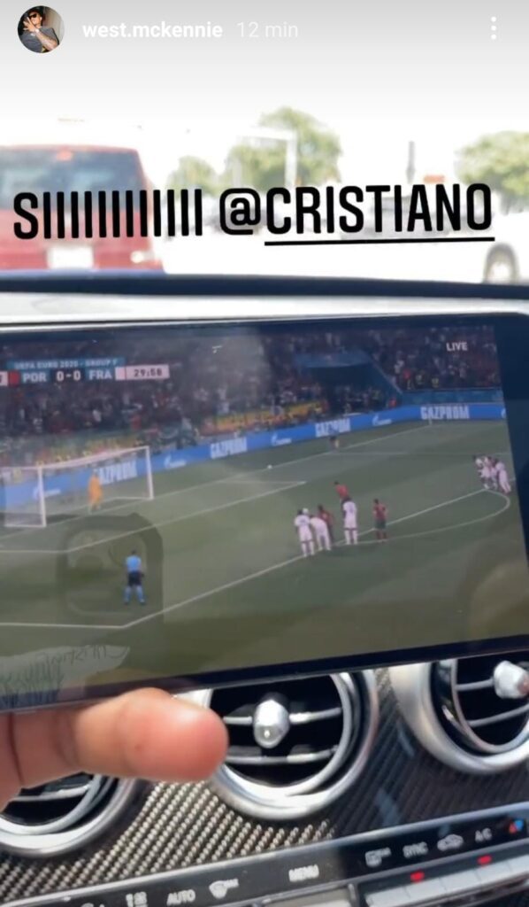 Gol Ronaldo, McKennie esplode: esulta in macchina - FOTO 39 WhatsApp Image 2021 06 23 at 21.43.34