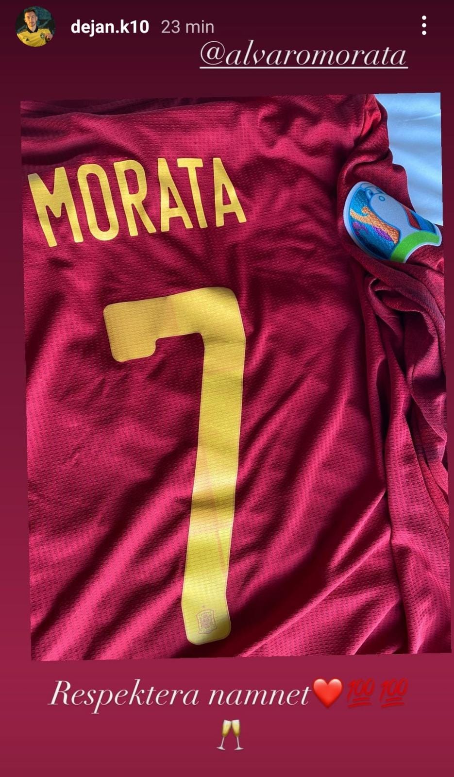 Morata e quel regalo a Kulusevski: ecco cos'è successo - FOTO 39 WhatsApp Image 2021 06 25 at 18.55.09
