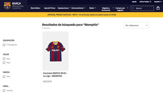 Depay, è fatta? Sullo store compare la maglia dell'attaccante olandese - FOTO 39 depay barcellona