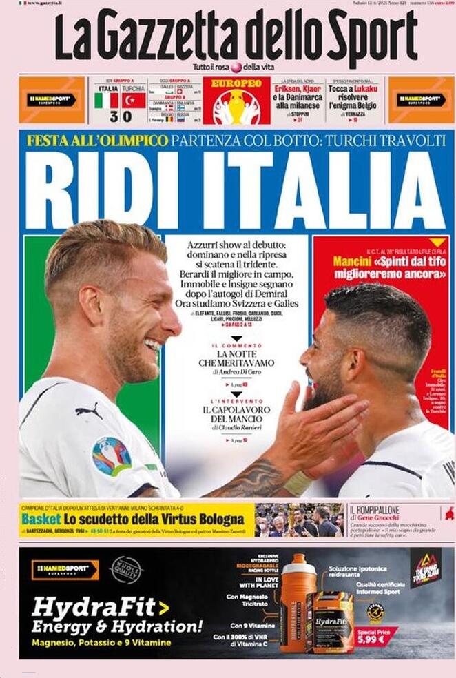 Rassegna stampa Juve: prime pagine quotidiani sportivi - 12 giugno 2021 44 gazzetta 3