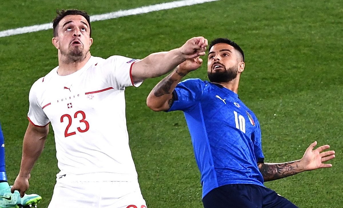 Insigne: «Anche io sto vivendo una favola. Jorginho da Pallone d'oro» 36 shaqiri insigne italia svizzera