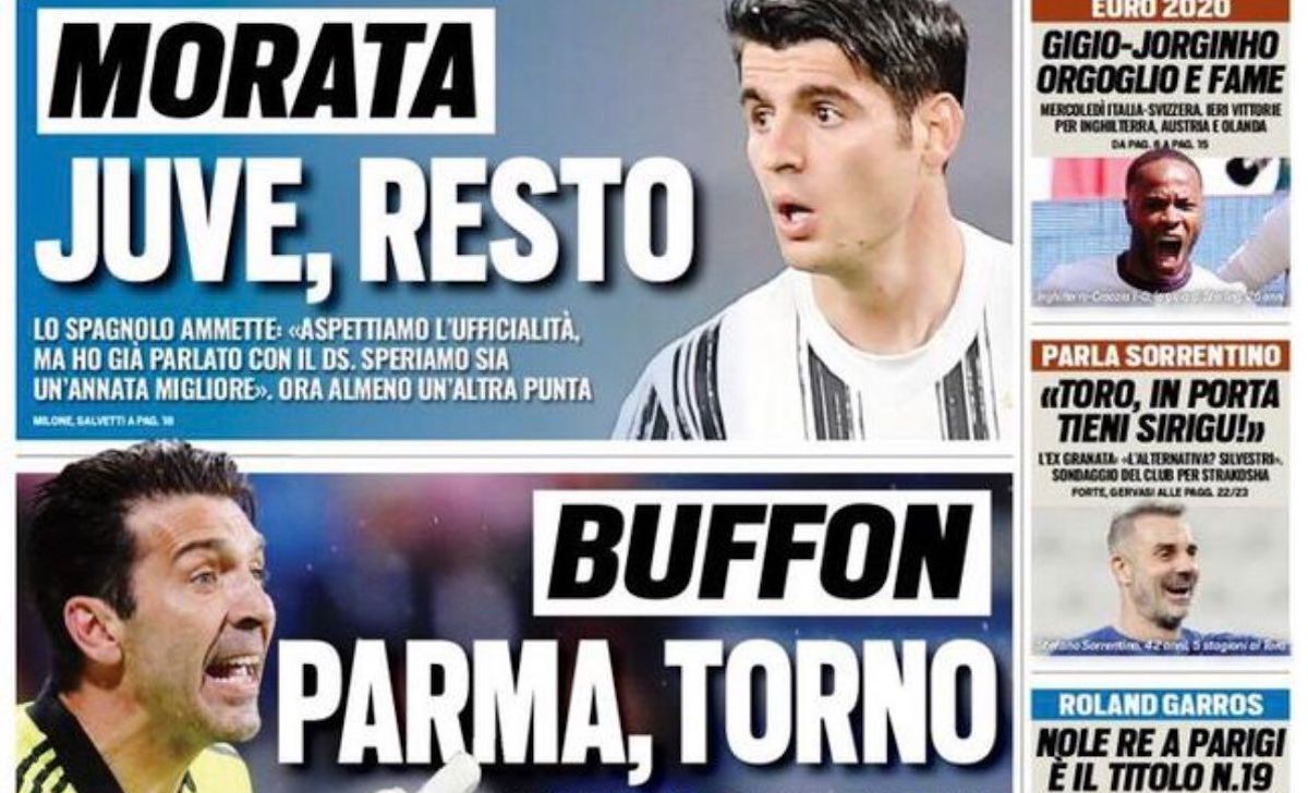 Rassegna stampa Juve: prime pagine quotidiani sportivi - 14 giugno 2021 42 tuttosport 8