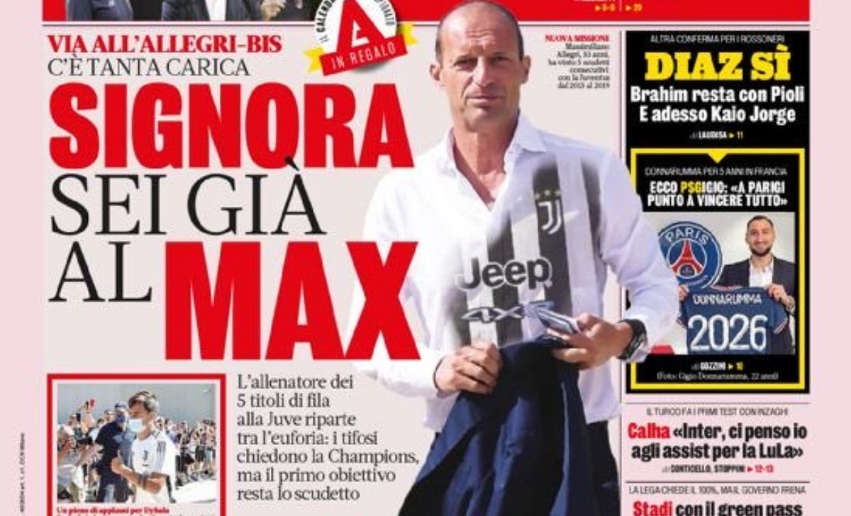 Rassegna stampa Juve: prime pagine quotidiani sportivi - 15 luglio 2021 42 Progetto senza titolo 2021 07 15T064155.462