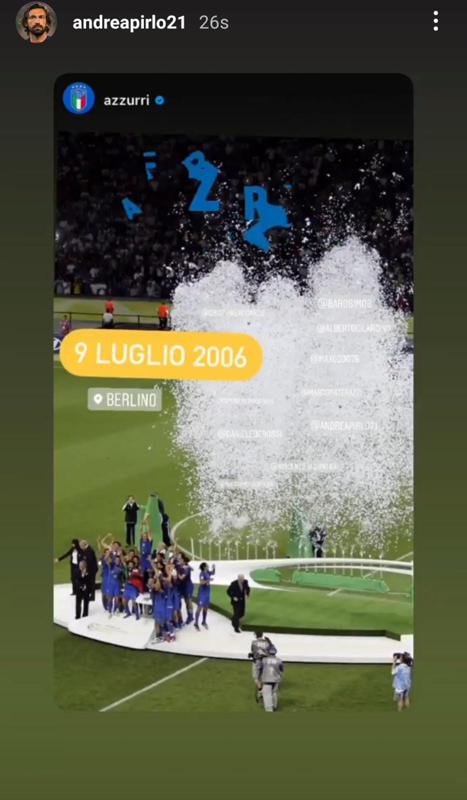Pirlo ricorda l'impresa del 2006: il suo messaggio alla Nazionale - FOTO 39 WhatsApp Image 2021 07 09 at 15.51.15