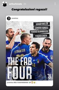 Arthur festeggia i compagni bianconeri: il messaggio per i campioni - FOTO 39 WhatsApp Image 2021 07 12 at 18.05.17