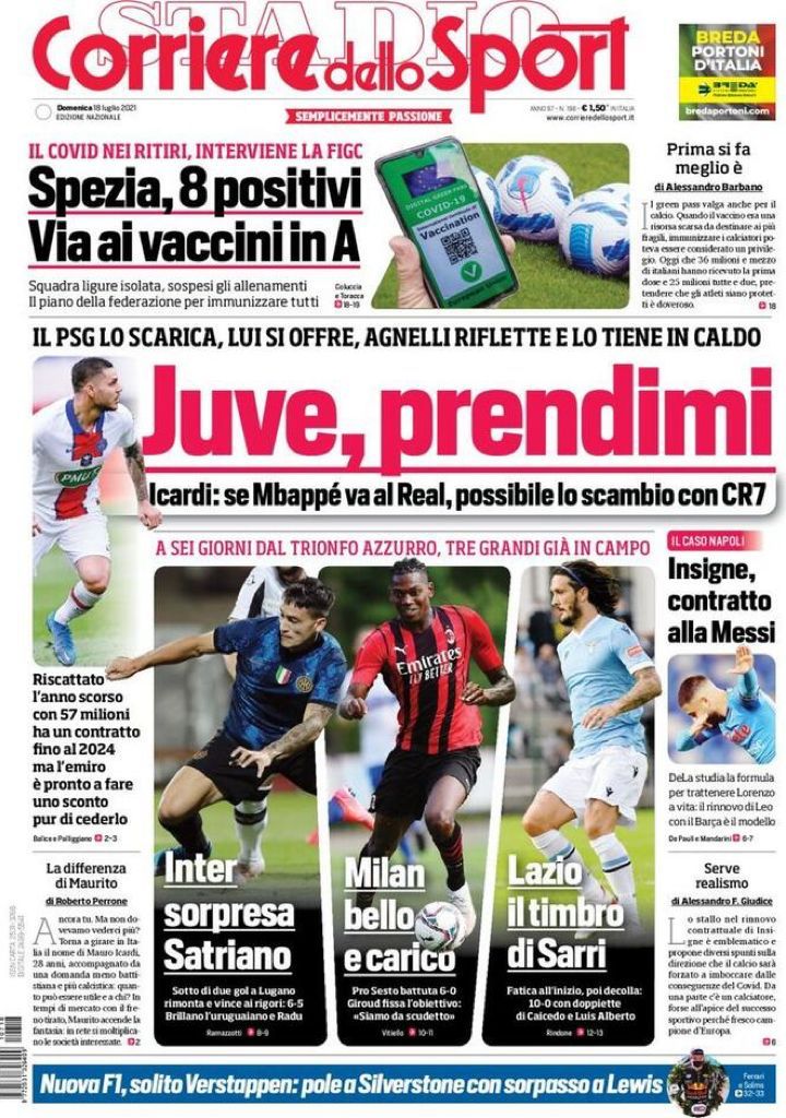 Rassegna stampa Juve: prime pagine quotidiani sportivi - 18 luglio 2021 44 WhatsApp Image 2021 07 18 at 06.57.05