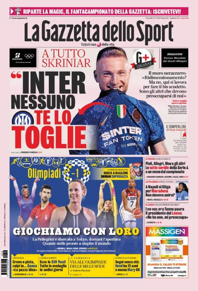 Rassegna stampa Juve: prime pagine quotidiani sportivi - 22 luglio 2021 44 WhatsApp Image 2021 07 22 at 07.04.56