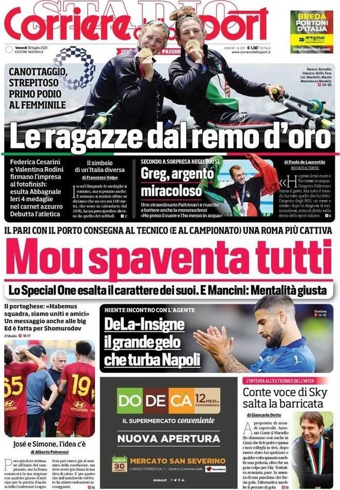 Rassegna stampa Juve: prime pagine quotidiani sportivi - 30 luglio 2021 45 corriere 3