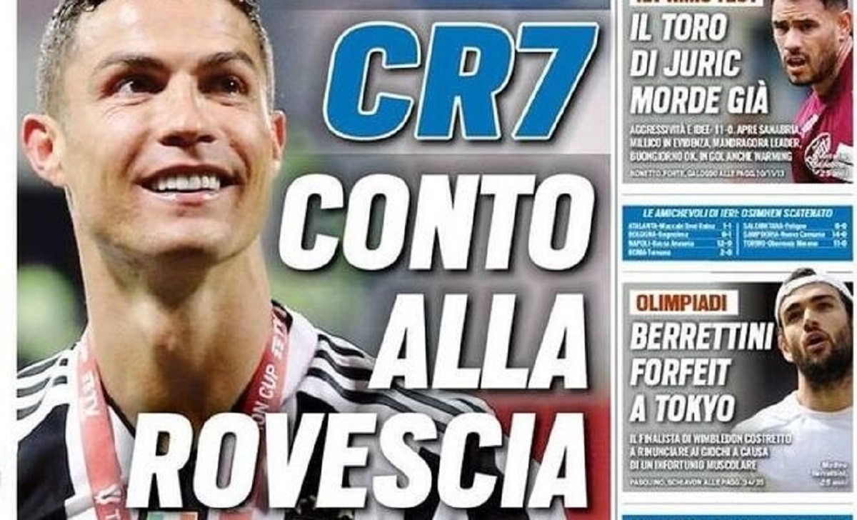 Rassegna stampa Juve: prime pagine quotidiani sportivi - 19 luglio 2021 42 tuttosport 2