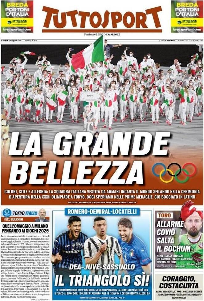 Rassegna stampa Juve: prime pagine quotidiani sportivi - 24 luglio 2021 43 tuttosport 9
