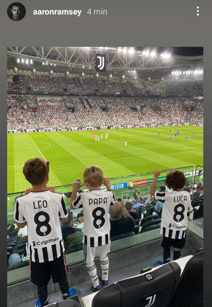 Ramsey in tribuna per Juve Empoli: veste i figli di bianconero - FOTO 39 735d6e38 4185 4c43 a41e b8a327c9ec6f 1