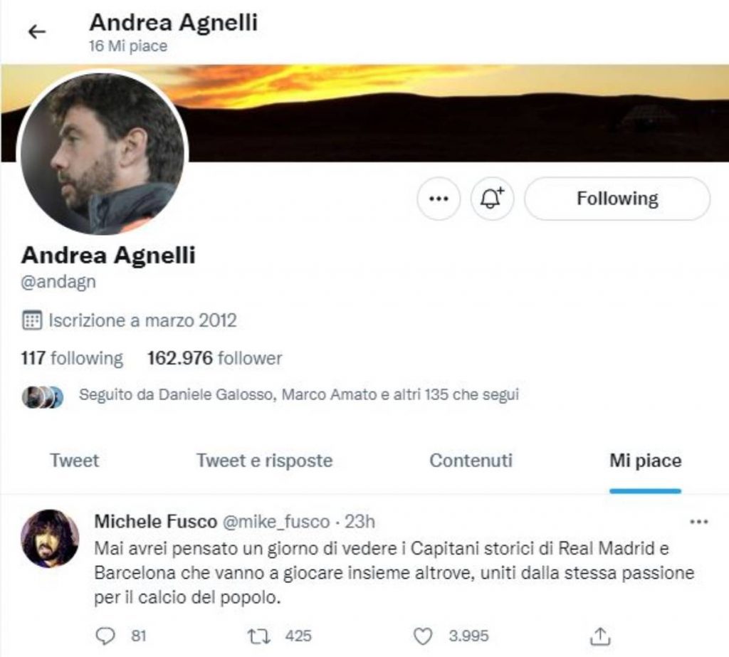 Messi al PSG: la reazione di Andrea Agnelli - FOTO 39 Cattura 1