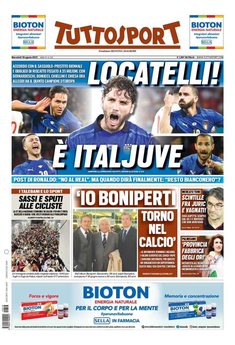 Rassegna stampa Juve: prime pagine quotidiani sportivi - 18 agosto 2021 45 E9DFTIpXoAMD CC
