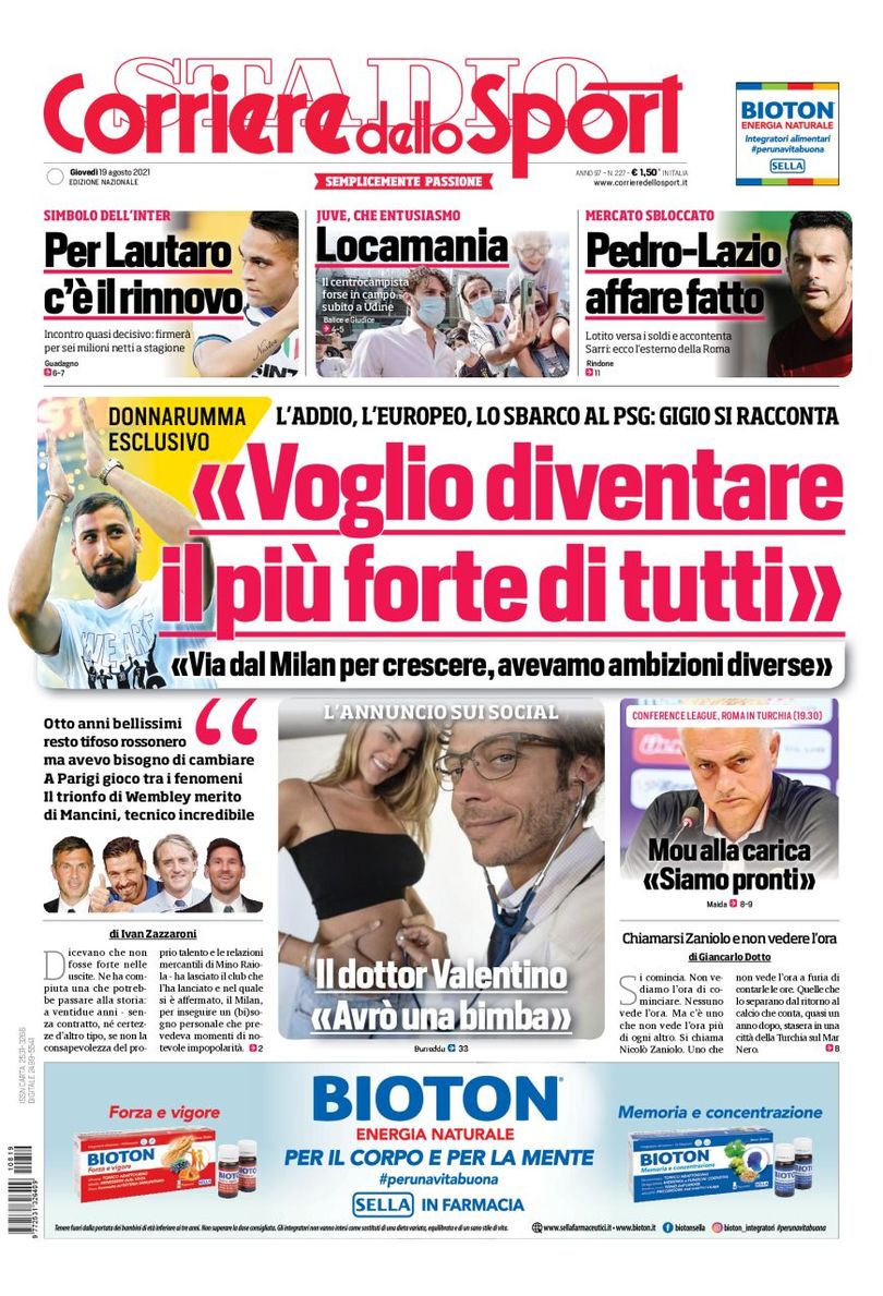 Rassegna stampa Juve: prime pagine quotidiani sportivi - 19 agosto 2021 44 E9IPAEmWUAULXng