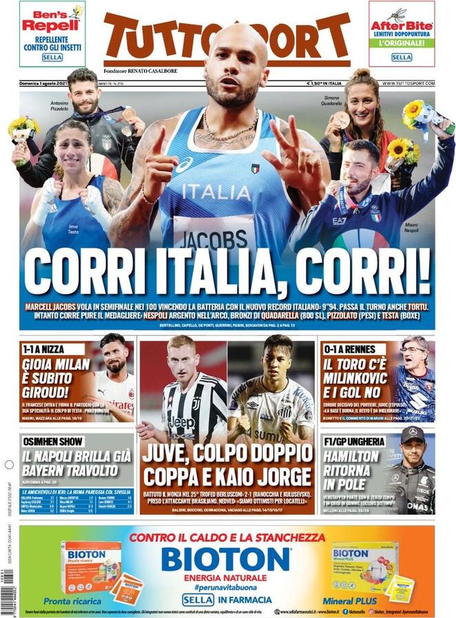 Rassegna stampa Juve: prime pagine quotidiani sportivi - 1 agosto 2021 43 IMG 20210801 WA0003