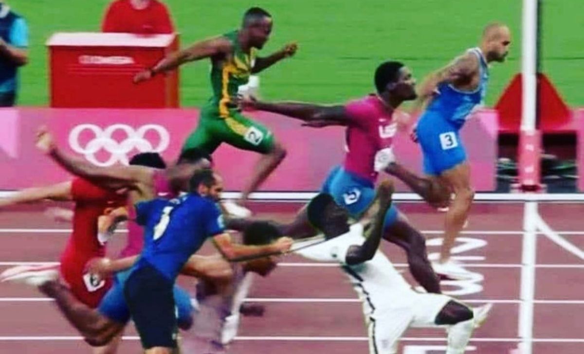 Chiellini aiuta Jacobs? Social impazziti per la vittoria del velocista -  FOTO