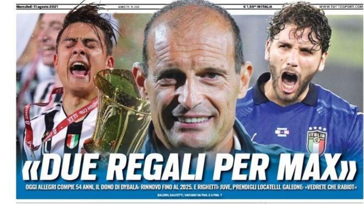 Rassegna stampa Juve: prime pagine quotidiani sportivi - 11 agosto 2021 42 Progetto senza titolo 2021 08 11T074426.503