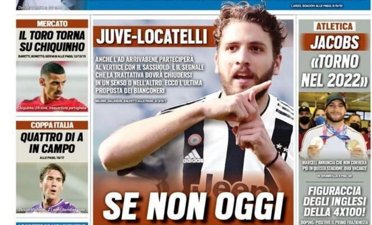 Rassegna stampa Juve: prime pagine quotidiani sportivi - 13 agosto 2021 42 Progetto senza titolo 2021 08 13T073735.468